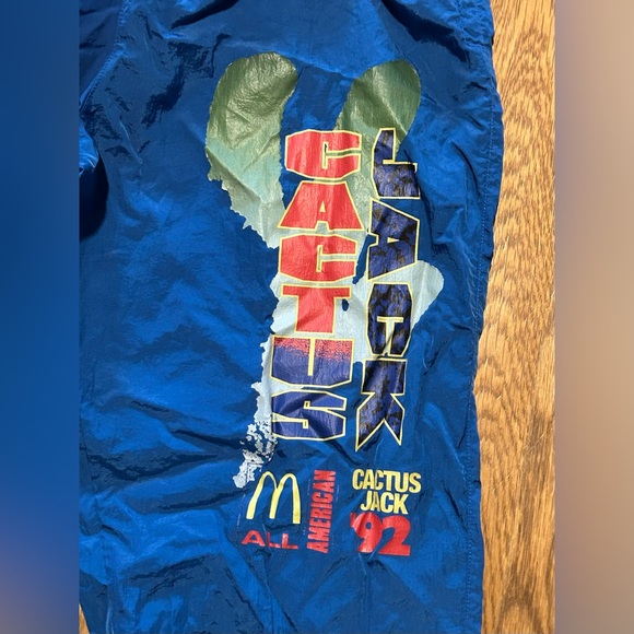 Travis Scott X Mcdonald's All American '92 Il Nylon Pants Blue - Picture 3 of 12